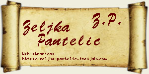 Željka Pantelić vizit kartica